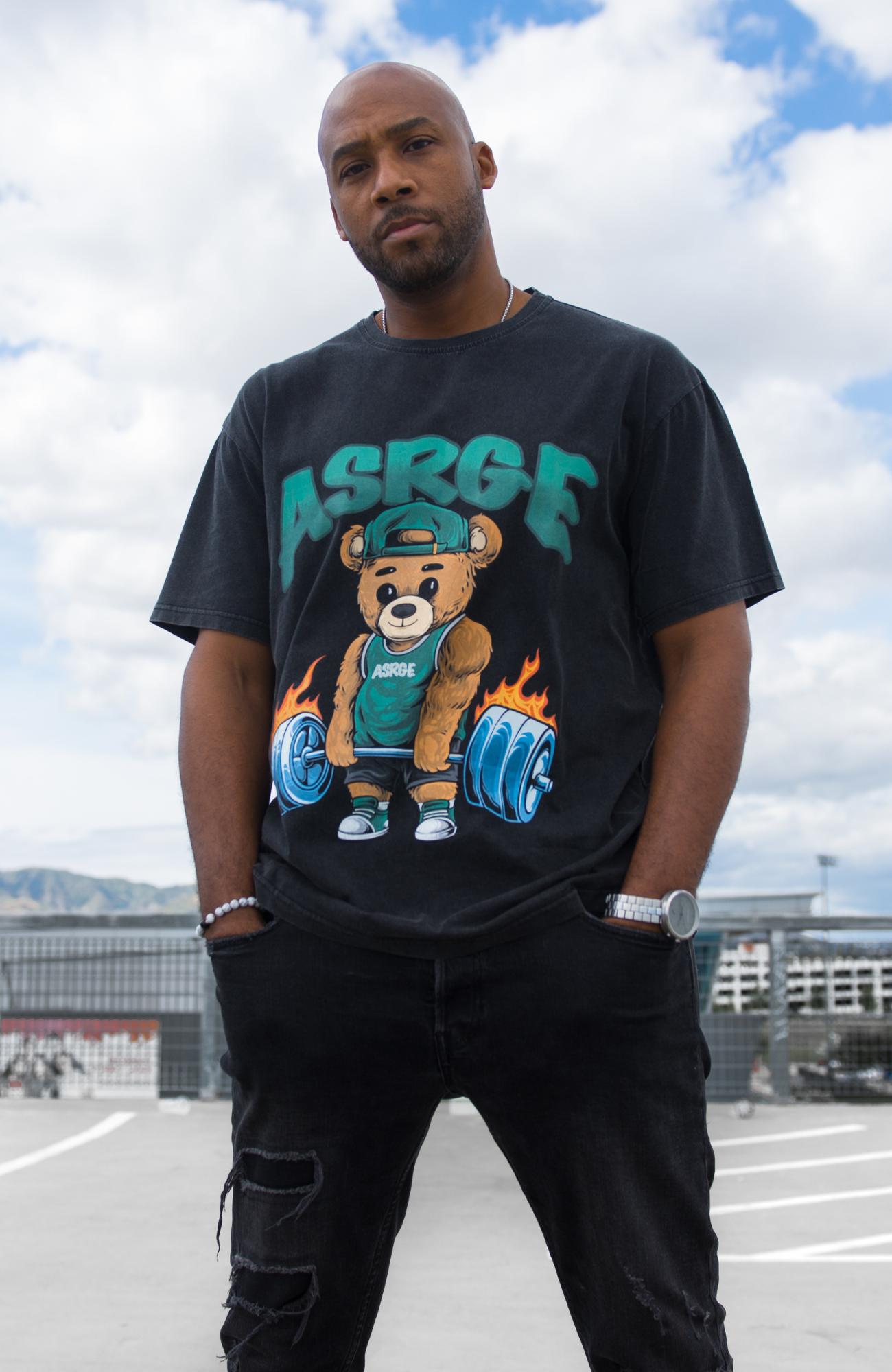 Fiery Deadlift  // Acid Vintage Tee (Unisex)