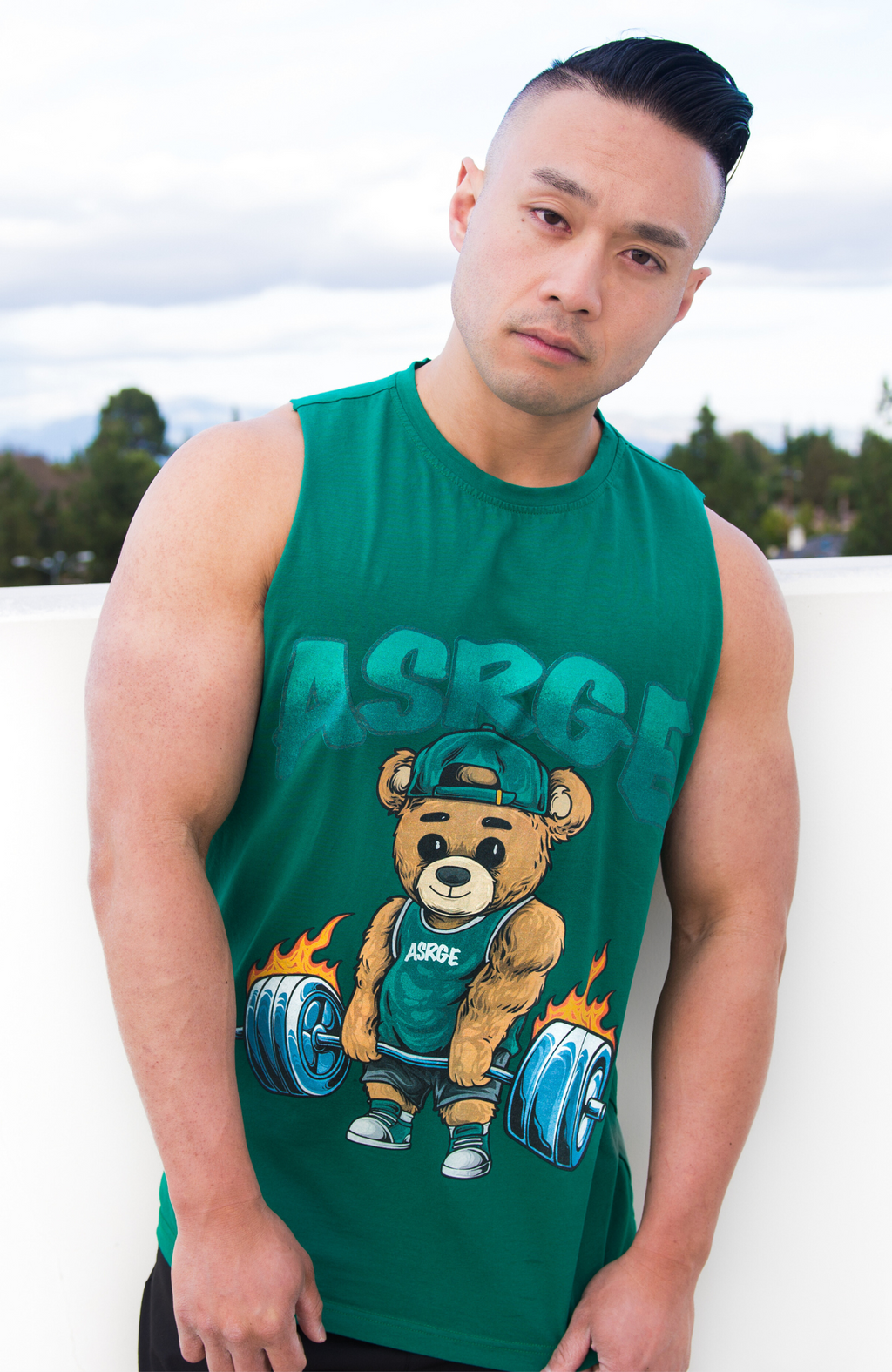 Fiery Deadlift Cutoff // Green (Unisex)