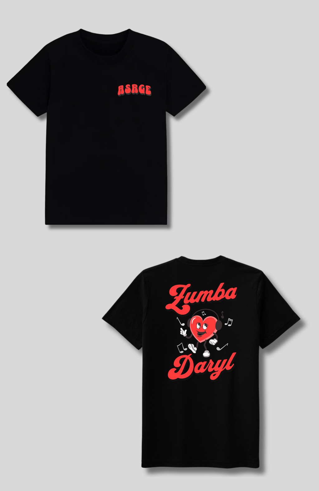 Limited Edition "Zumba Daryl" Event Tees (Small Front Logo)