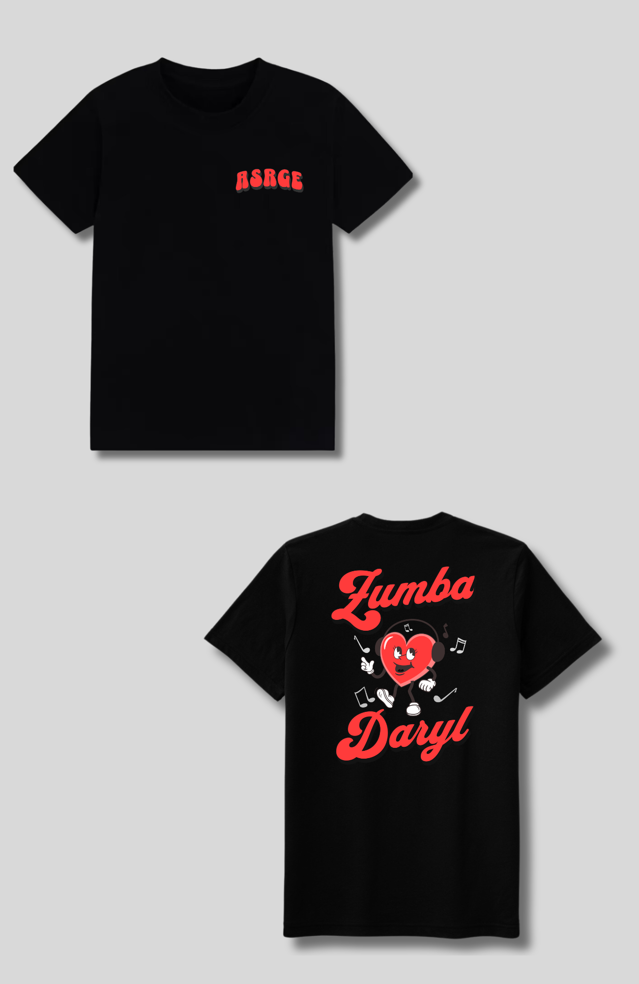 Limited Edition "Zumba Daryl" Event Tees (Small Front Logo)