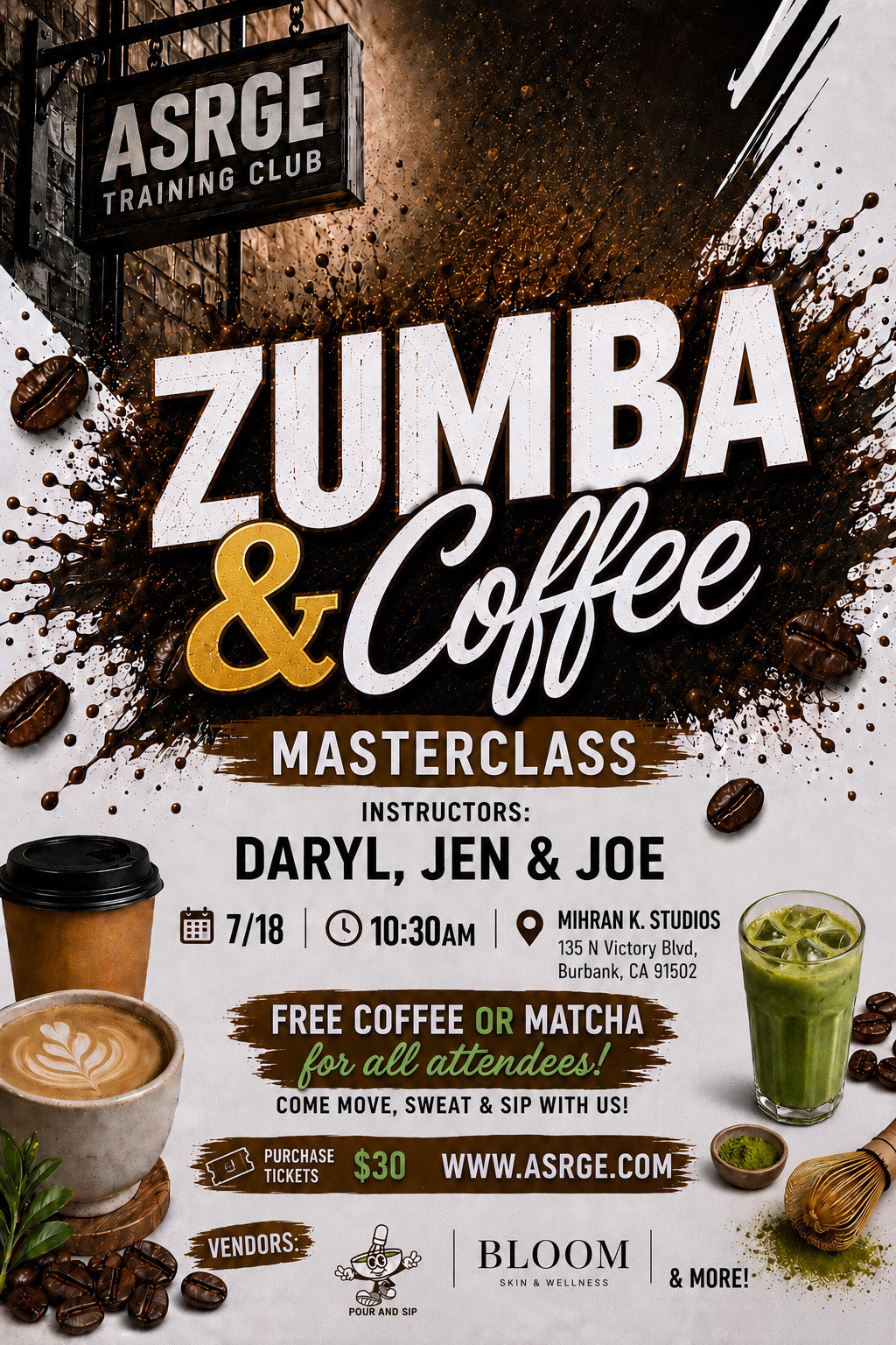 Zumba & Coffee Masterclass Event
