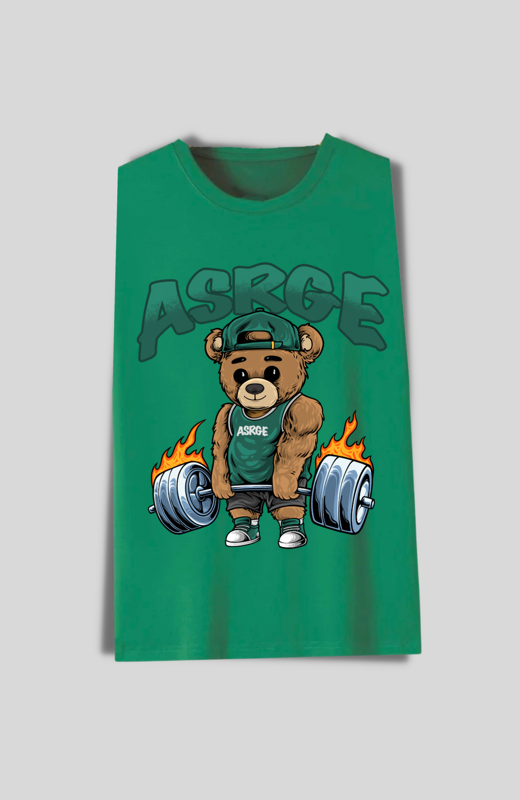 Fiery Deadlift Cutoff // Green (Unisex)