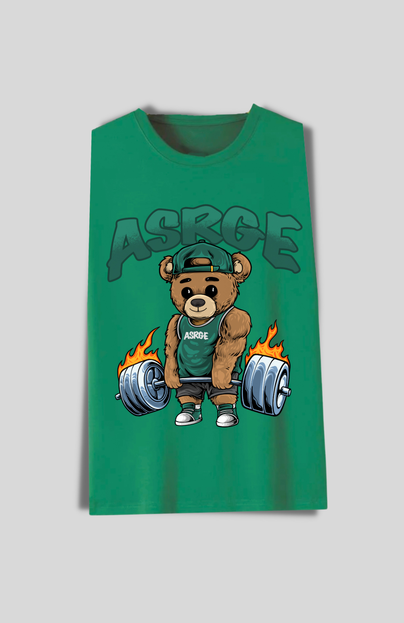 Fiery Deadlift Cutoff // Green (Unisex)