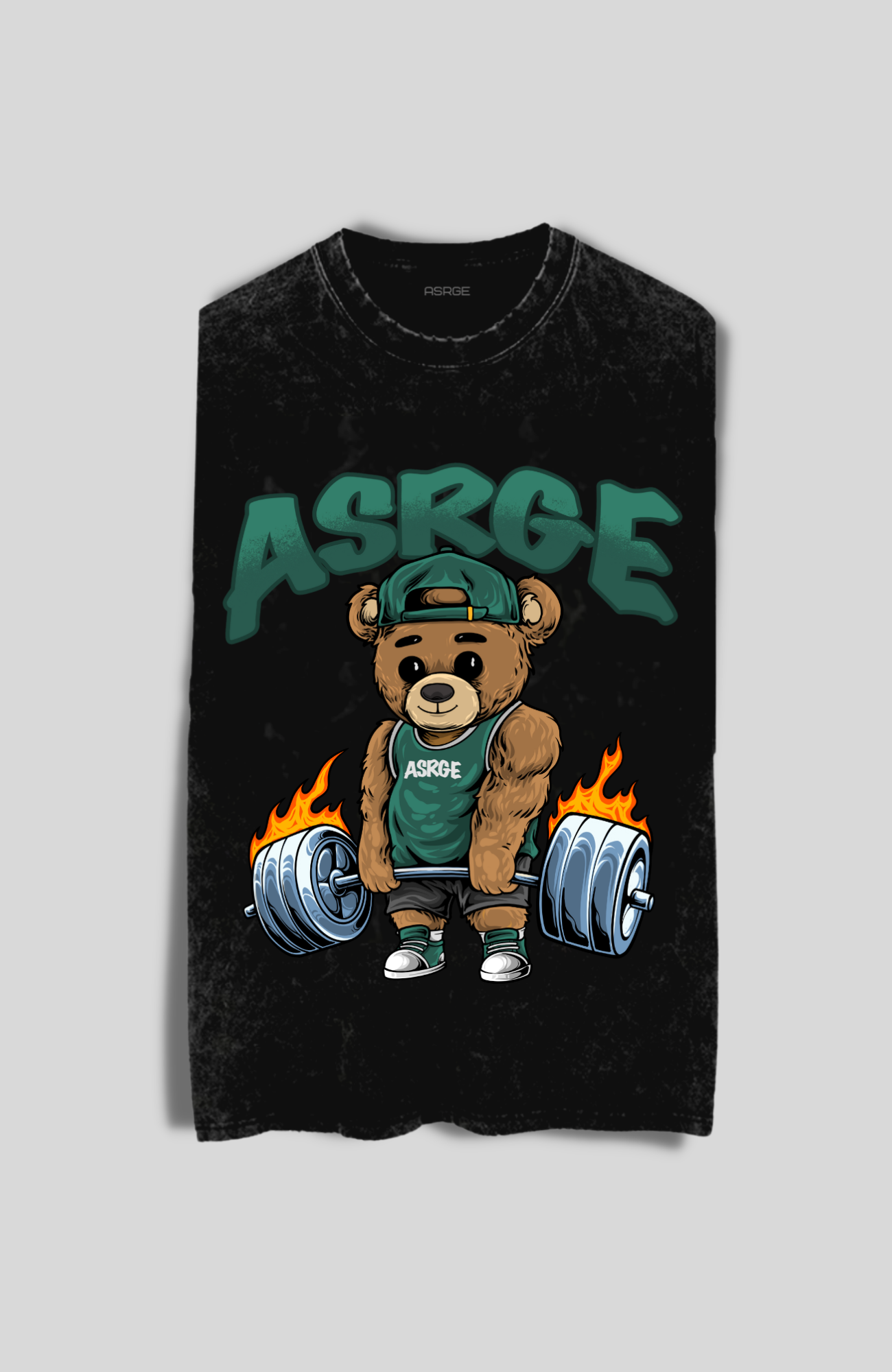 Fiery Deadlift Cutoff  // Acid Vintage (Unisex)