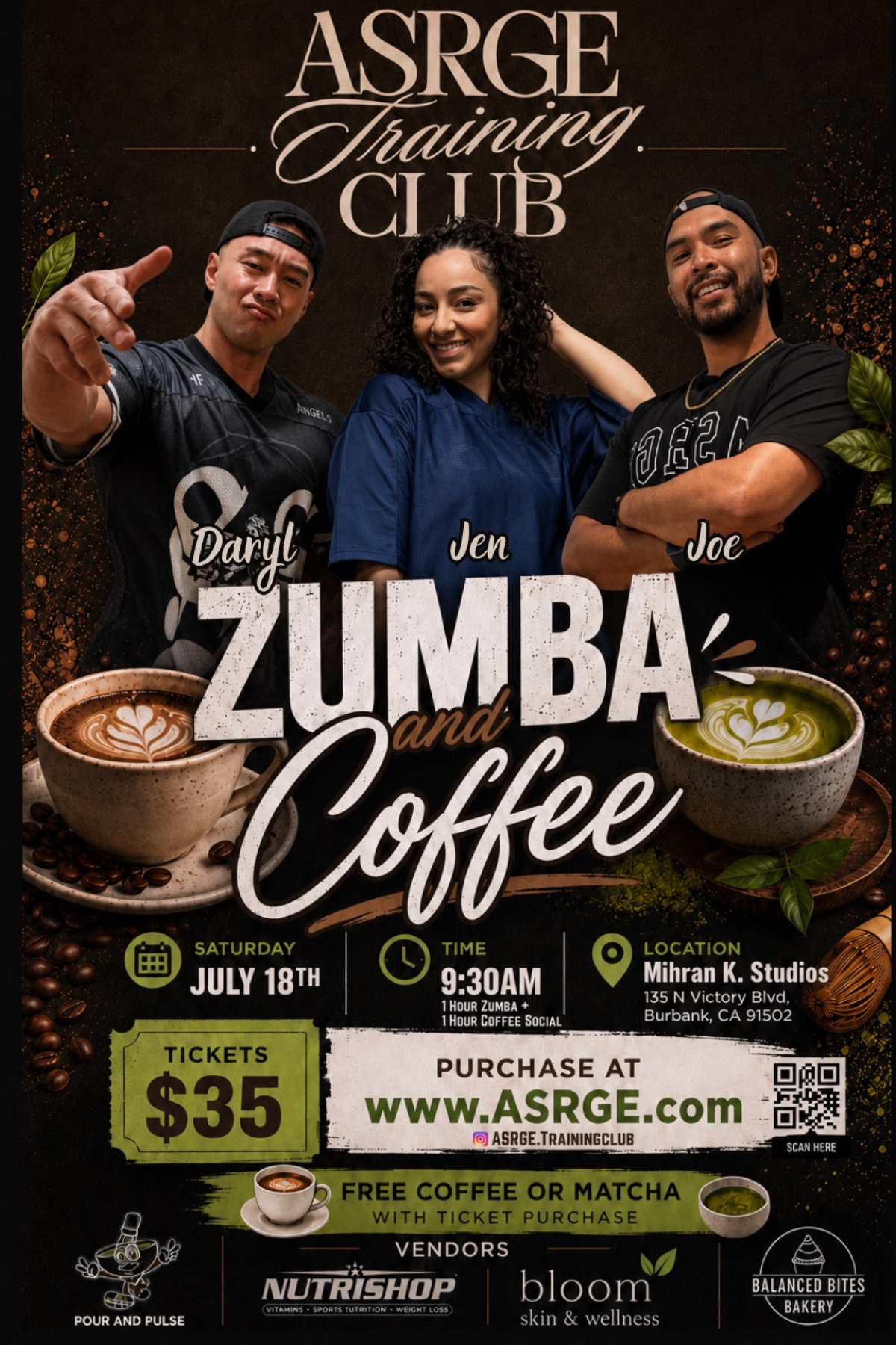 Zumba & Coffee Masterclass Event Tickets (July 18th)