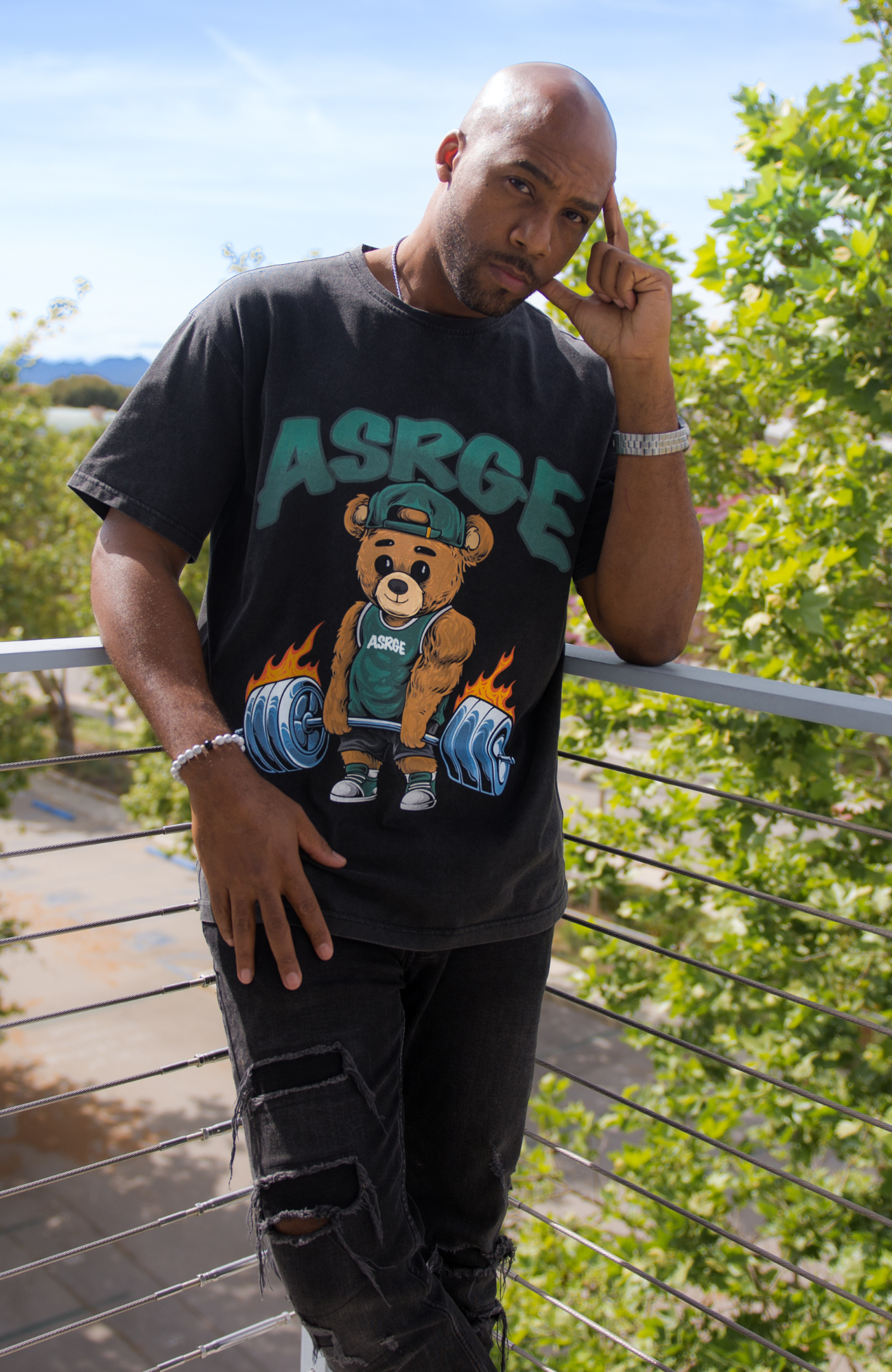 Fiery Deadlift  // Acid Vintage Tee (Unisex)