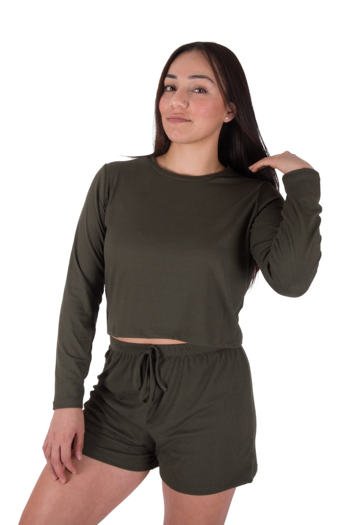 Stay Breezy Set - Olive